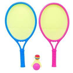 儿童羽毛球拍双人游戏道具