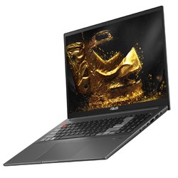 ASUS 华硕 灵耀Pro16 高性能游戏设计轻薄笔记本电脑 标压锐龙R9-5900HX 16G 512G RTX3050Ti 4K 黑