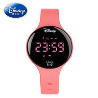 Disney 迪士尼 手表电子表男女学生防水多功能智能手环运动儿童手表男孩 634粉色