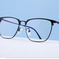 JingPro 镜邦 1076六色全框钛合金商务镜框+1.60超薄低反防蓝光镜片