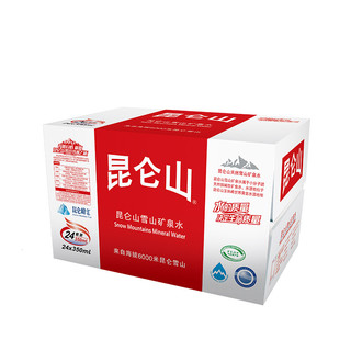 昆仑山 雪山矿泉水 350ml*24瓶