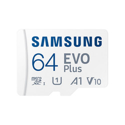 SAMSUNG 三星 EVO Plus系列 Micro-SD存儲卡 64GB（UHS-I、V10、U1、A1）