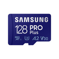 SAMSUNG 三星 PRO Plus Micro-SD存储卡 128GB（UHS-I、V30、U3、A2）（十年质保）