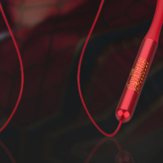 Disney 迪士尼 BTMV05 入耳式颈挂式动圈蓝牙耳机 钢铁侠红