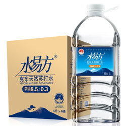 SYF 水易方 克东天然苏打水4L*4桶 矿泉水无汽饮用水