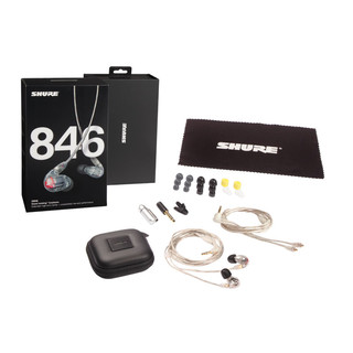 Shure/舒尔 SE846专业版四动铁入耳式HIFI旗舰发烧DIY耳返耳机 SE846有线版+TW1真无线配件