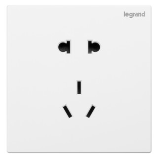 legrand 罗格朗 仕典系列 K8/426/10USLG 正五孔插座 玉兰白