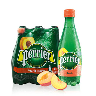 perrier 巴黎水 含气饮料 桃子味 500ml*6瓶