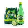 perrier 巴黎水 法国进口perrier巴黎水青柠味含气天然矿泉水330ml*5瓶气泡水