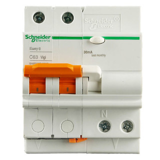 Schneider Electric 施耐德电气 EA9RN2C6330C 漏电保护器 2P 63A