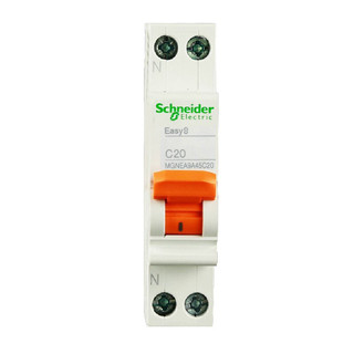 Schneider Electric 施耐德电气 MGNEA9A45C20R 漏电保护器 1P+N 20A