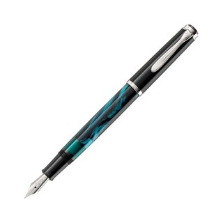 Pelikan 百利金 钢笔 M205 海蓝大理石纹 M尖 圆礼盒装