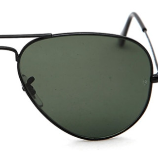 Ray-Ban 雷朋 Aviator飞行员系列 男女款太阳镜 RB3025 002/58 黑框绿色片 58mm