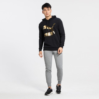 PUMA 彪马 男士连帽卫衣 59590751 黑配金色 L