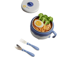 babycare BC2007105 儿童餐具 冰川蓝 3件套
