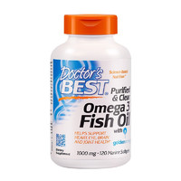 Doctor's BEST 多特倍斯 70%Omega3高纯度无腥味深海鱼油软胶囊120粒Omega3成人 含DHA EPA 原装进口 金达威