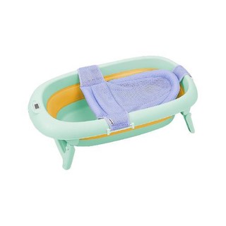 babyboat 贝舟 H68 婴儿折叠浴盆+浴网+洗澡垫 柠檬黄