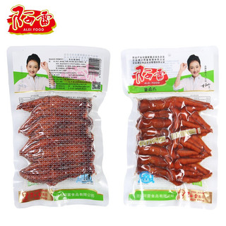 阿雷食品 卤味鸡爪300g*2 东北沈阳特产酱香凤爪 开袋即食休闲零食大礼包 方便速食熟食小吃