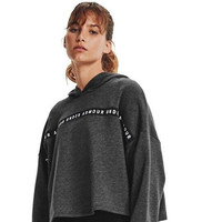 UNDER ARMOUR 安德玛 Taped 女子运动卫衣 1328947-002 黑色 XS
