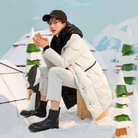 INMAN 茵曼 女士中长款羽绒服 8531210210