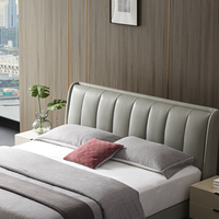 ZUOYOU 左右家私 DR096 意式真皮软床 青木灰 1.8m床