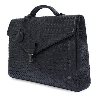 BOTTEGA VENETA 葆蝶家 男士牛皮公文包 113095V46511000 黑色 小号