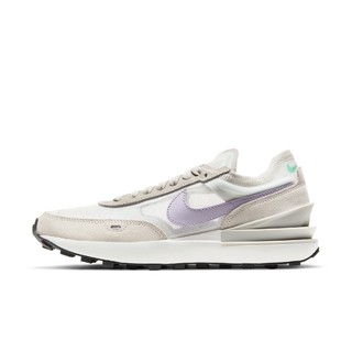 NIKE 耐克 Waffle One 女子休闲运动鞋 DC2533-101 米白紫色 35.5