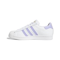 adidas ORIGINALS Superstar 中性休闲运动鞋 GX2537 白/淡紫 36.5