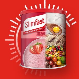 Slimfast 经典奶昔代餐粉 草莓味 438g