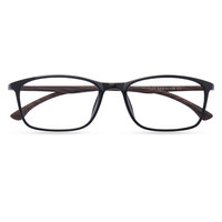 目匠 182 亮黑色TR90眼镜框+1.61折射率 非球面镜片 灰变