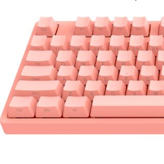ikbc C200 87键 有线机械键盘 侧刻 粉色 Cherry茶轴 无光