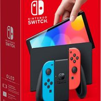 Nintendo 任天堂 日版 Switch OLED 游戏主机 红蓝色 OLED 彩色日版