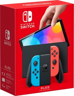 Nintendo 任天堂 日版 Switch OLED 游戏主机 红蓝色 日版（加赠2年会员）