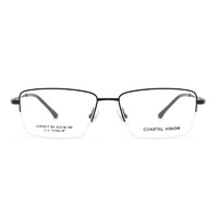 镜宴 CVF4017 男士钛金属眼镜架+1.56防蓝光镜片