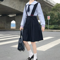 Anzmo 铃西  JK制服 背心式护奶裙