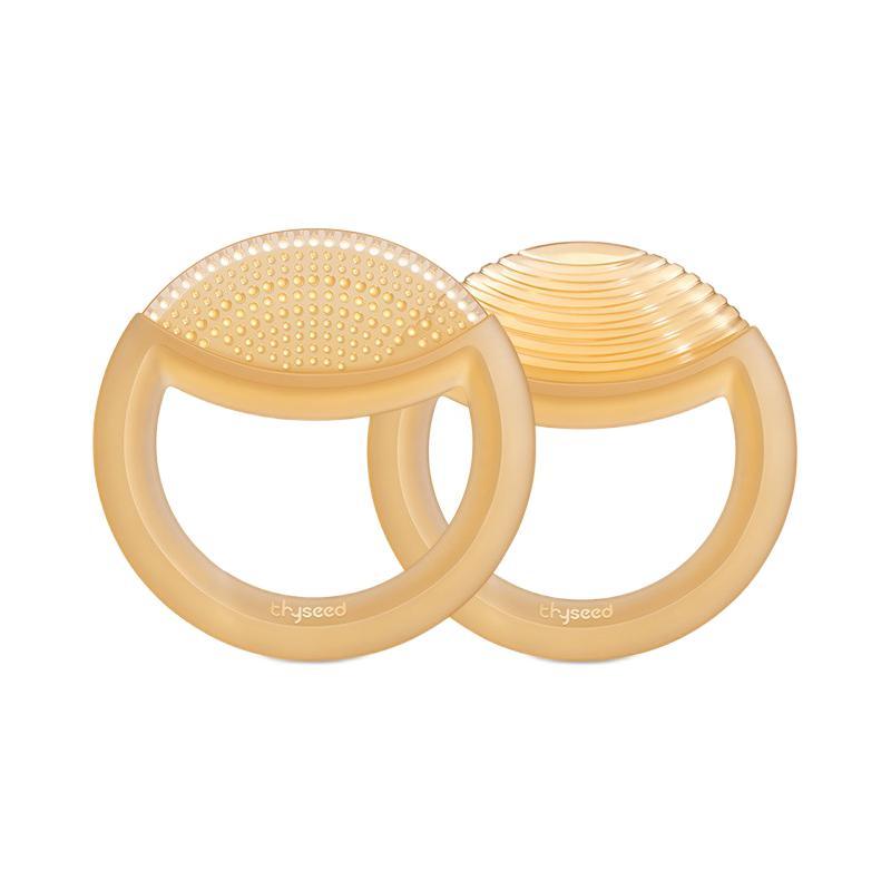 世喜牙胶磨牙棒婴儿4个月6玩具宝宝咬胶安抚口欲期可水煮食品硅胶 世喜牙胶+咬咬乐L码送2条防掉链