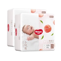 HUGGIES 好奇 铂金装超薄透气纸尿裤 XL64片*2箱