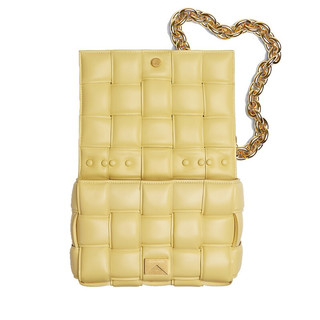 BOTTEGA VENETA 葆蝶家 CASSETTE系列 CHAIN 女士斜挎包 631421VBWZ09316 黄油色 中号