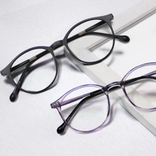 CHASM 2126 黑色TR90眼镜框+1.60折射率 防蓝光护目镜片