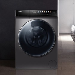 海尔洗衣机_haier 海尔 晶彩系列 eg100hplus7su1 洗烘一体机 10kg 银