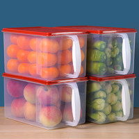 Citylong 禧天龙 冰箱保鲜盒食品级冰箱收纳盒密封盒蔬菜水果冷冻盒大号 6L 4个