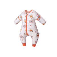 OUYUN 欧孕 OY112-4 婴儿分腿睡袋 八层纱布不夹棉款 多福红 M