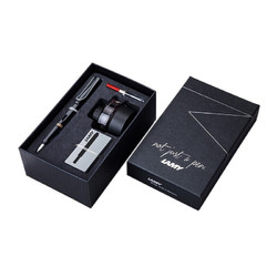 LAMY 凌美 钢笔礼盒 Safari狩猎系列EF笔尖亮黑色墨水笔+黑色墨水墨水芯礼品套装