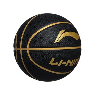 LI-NING 李宁 橡胶篮球 LBQK187 黑金 7号/标准