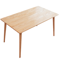 PLUS会员：京东京造 实木单餐桌 1.2m