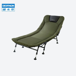 迪卡侬睡袋 Decathlon 迪卡侬折叠床行军床户外躺椅午休单人床椅露营床可折叠cap 军绿色多少钱 什么值得买