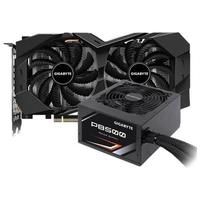 GIGABYTE 技嘉 RTX 2060 D6 超频版 显卡 6GB 黑色+技嘉 电源 500W