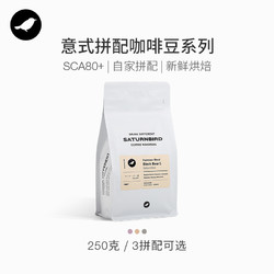 SATURNBIRD COFFEE 三顿半 意式拼配精品咖啡豆粉 特浓香醇现磨黑咖啡袋装  250g