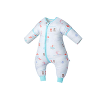 OUYUN 欧孕 OY112-4 婴儿分腿睡袋 四层纱布不夹棉款 游乐园 S