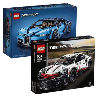 LEGO 乐高 Technic科技系列 布加迪 Chiron+保时捷 911 RSR